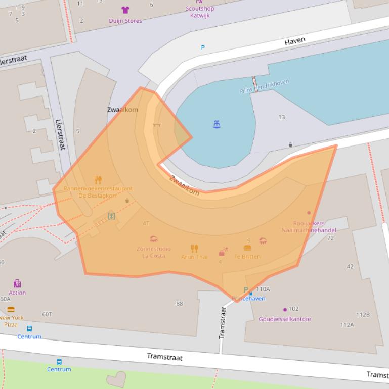 Kaart van postcodegebied 2225HX.