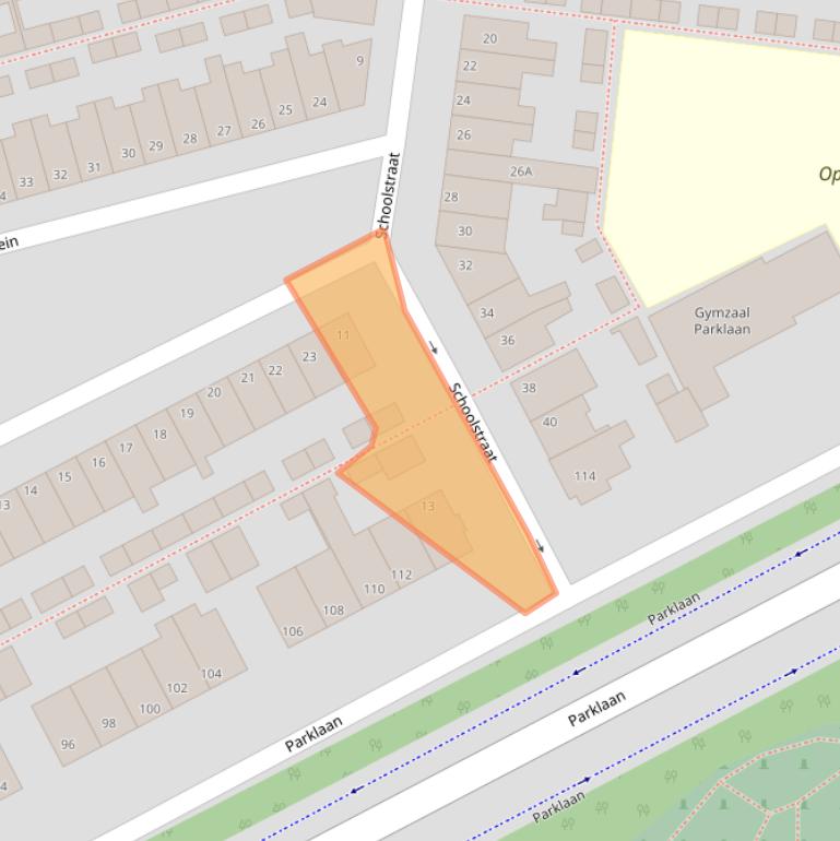 Kaart van postcodegebied 2225KV.