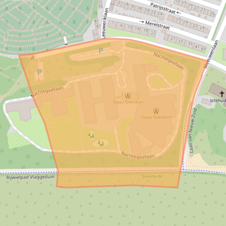 Kaart van postcodegebied 2225SX.