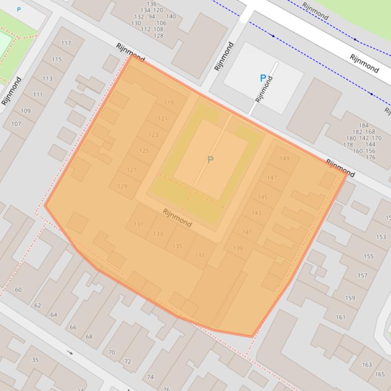 Kaart van postcodegebied 2225VR.