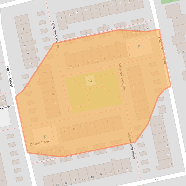 Kaart van postcodegebied 2231AC.