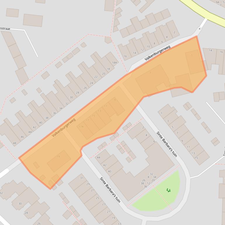 Kaart van postcodegebied 2231AL.