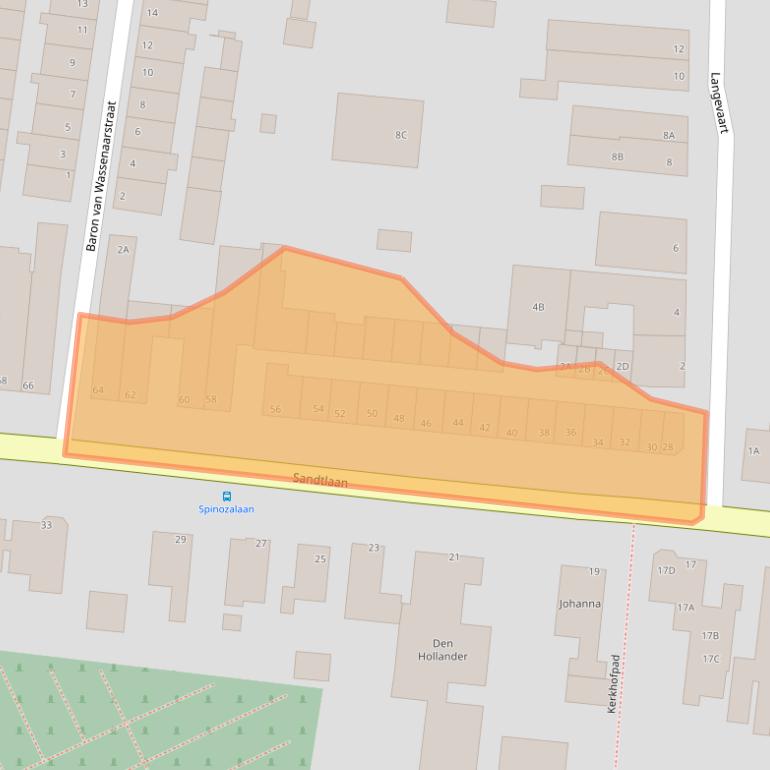 Kaart van postcodegebied 2231CD.