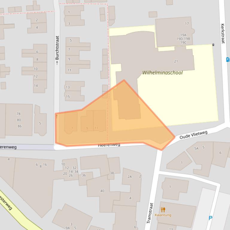 Kaart van postcodegebied 2231CL.