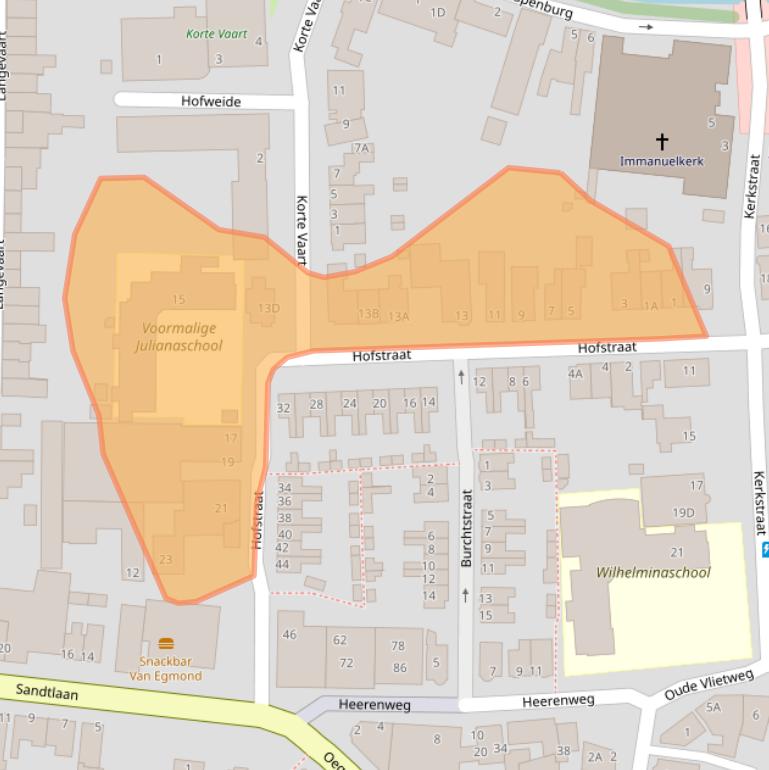 Kaart van postcodegebied 2231CR.