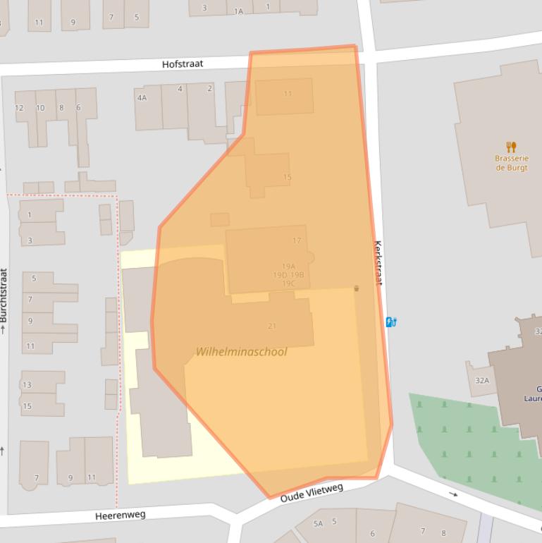 Kaart van postcodegebied 2231CX.