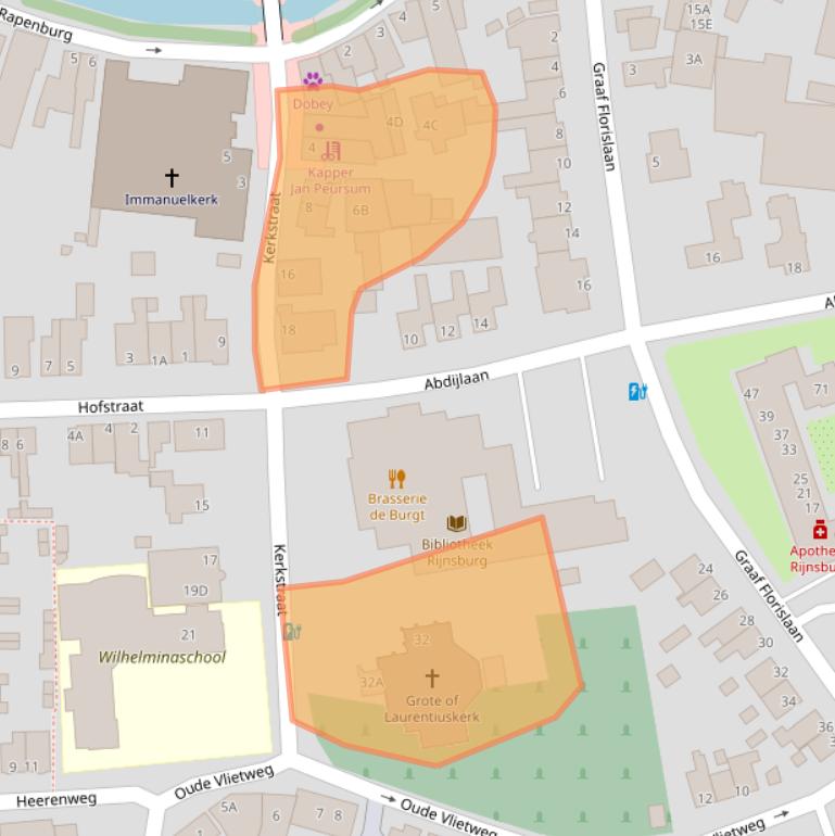 Kaart van postcodegebied 2231CZ.