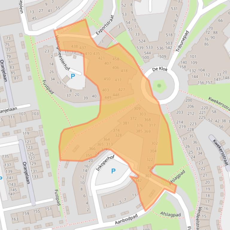 Kaart van postcodegebied 2231DW.