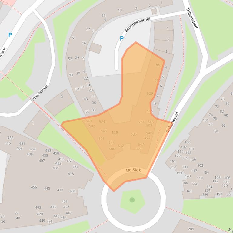 Kaart van postcodegebied 2231DX.