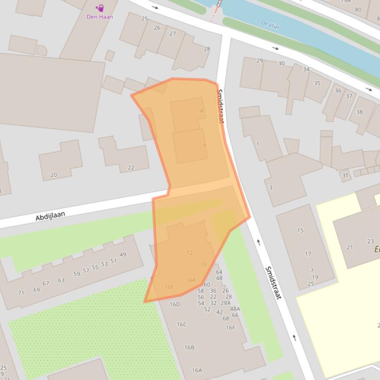 Kaart van postcodegebied 2231EL.