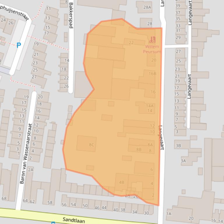 Kaart van postcodegebied 2231GC.