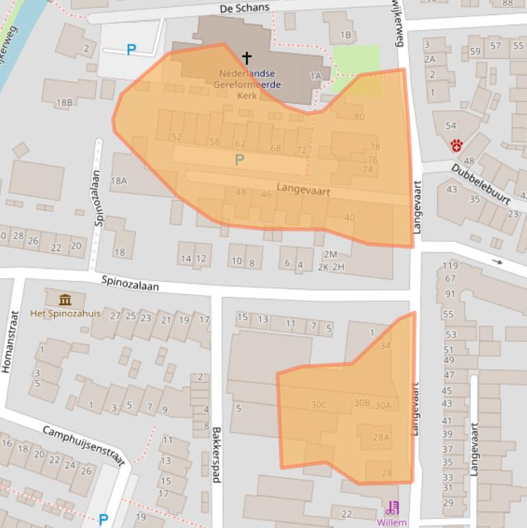 Kaart van postcodegebied 2231GD.