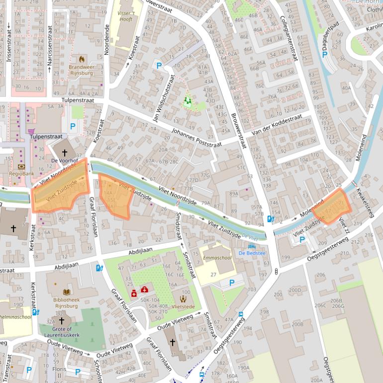 Kaart van postcodegebied 2231GH.