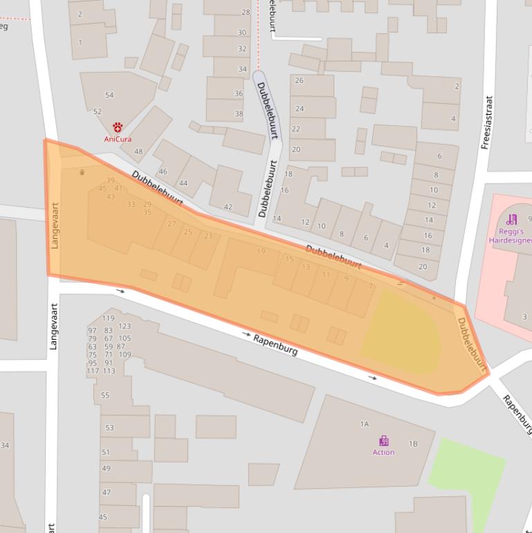 Kaart van postcodegebied 2231GK.