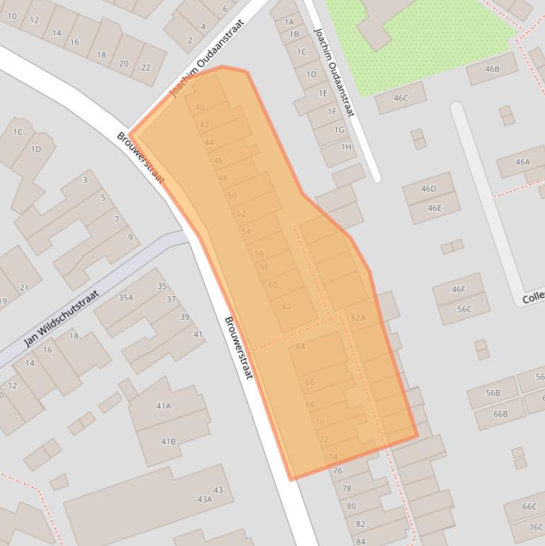 Kaart van postcodegebied 2231HS.