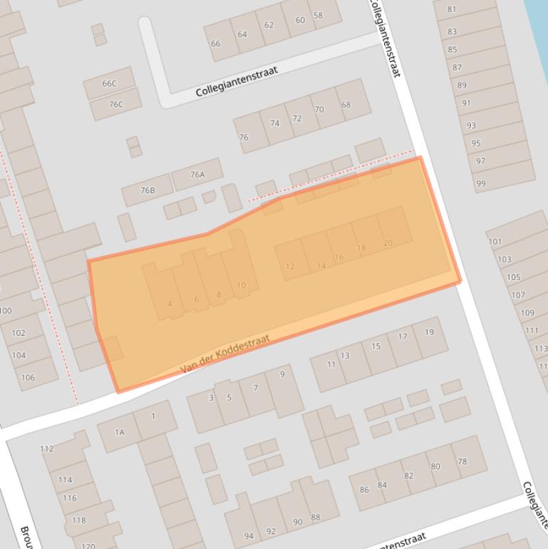 Kaart van postcodegebied 2231JC.