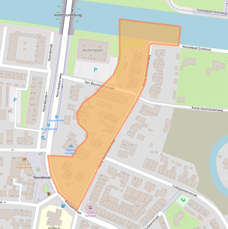 Kaart van postcodegebied 2231JJ.