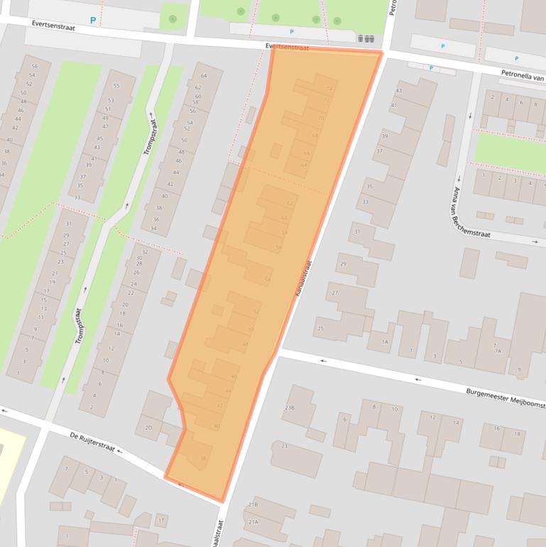 Kaart van postcodegebied 2231KD.