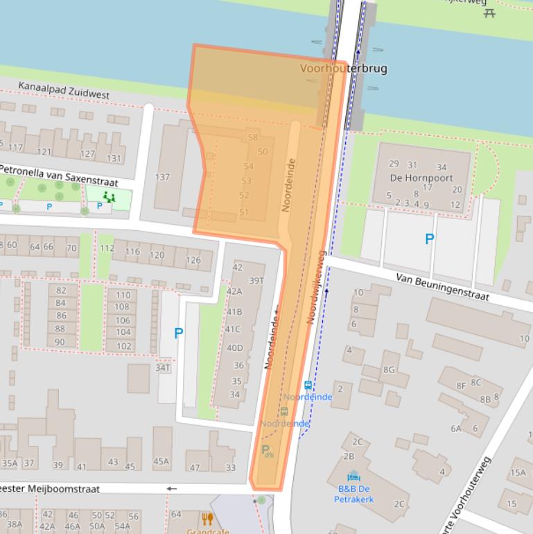 Kaart van postcodegebied 2231LM.