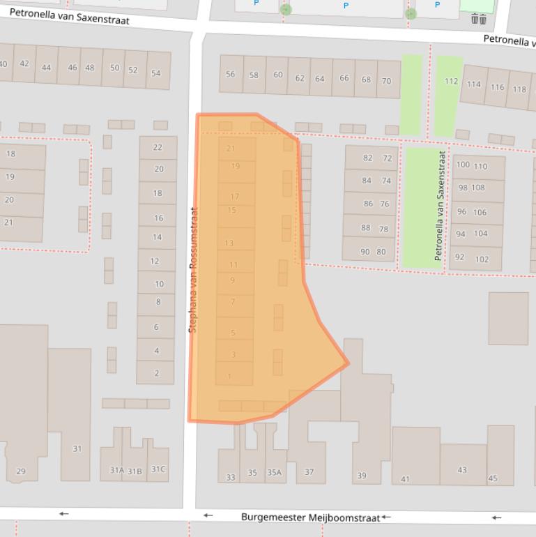 Kaart van postcodegebied 2231LN.