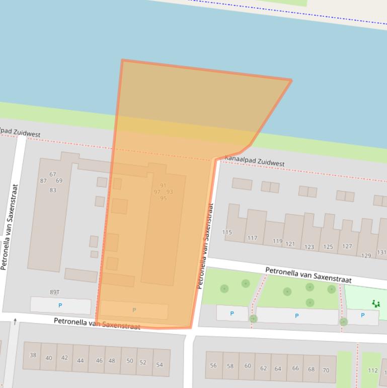 Kaart van postcodegebied 2231LT.