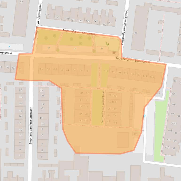 Kaart van postcodegebied 2231LZ.