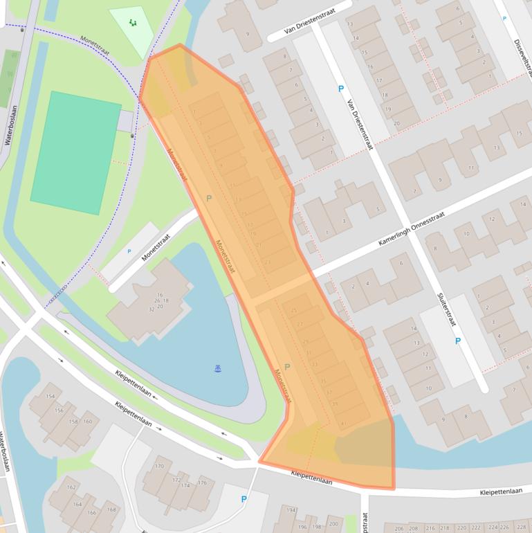 Kaart van postcodegebied 2231MA.