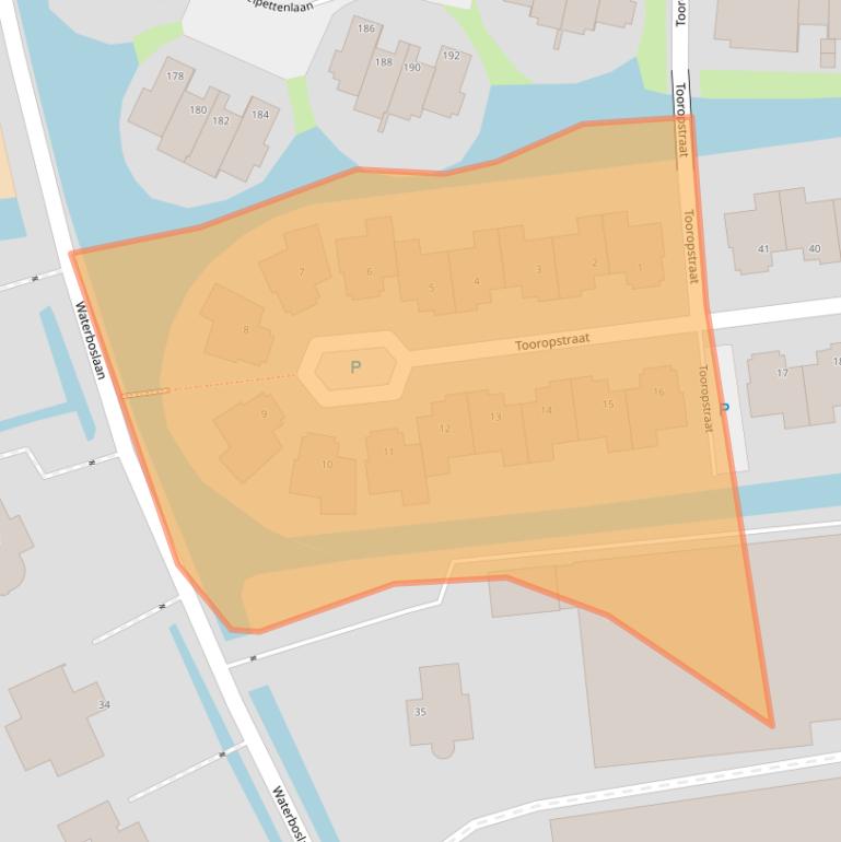 Kaart van postcodegebied 2231MC.