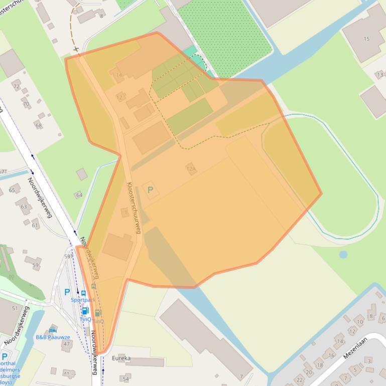 Kaart van postcodegebied 2231MR.