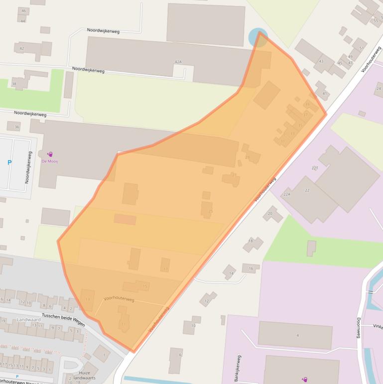 Kaart van postcodegebied 2231NB.