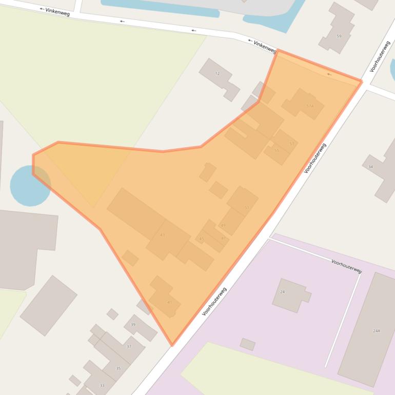 Kaart van postcodegebied 2231NC.