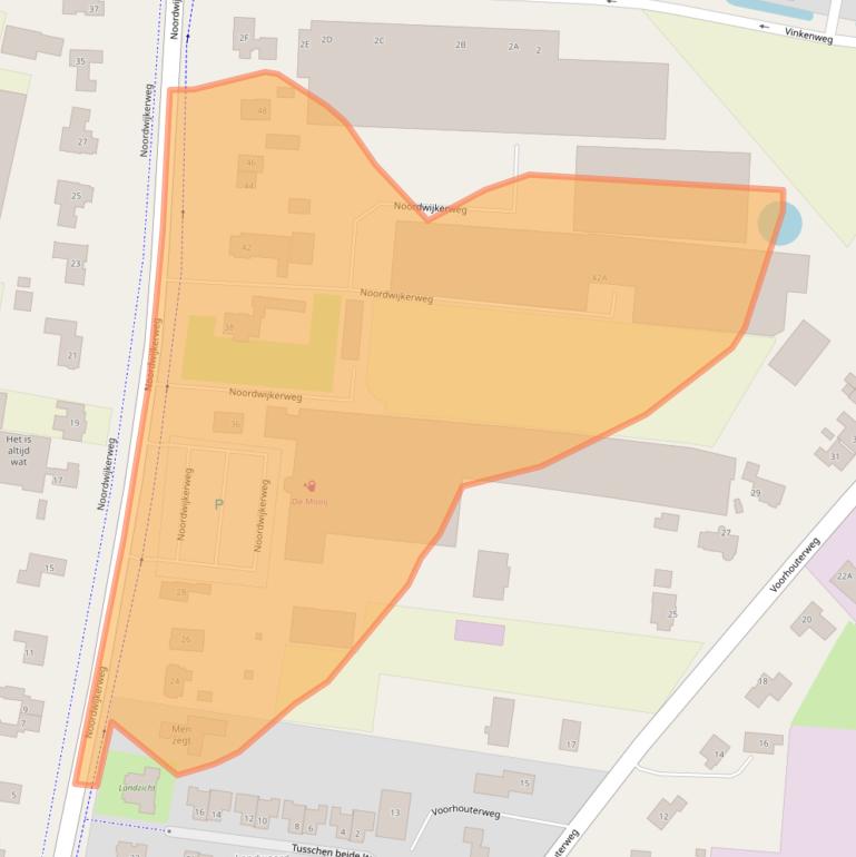 Kaart van postcodegebied 2231NL.