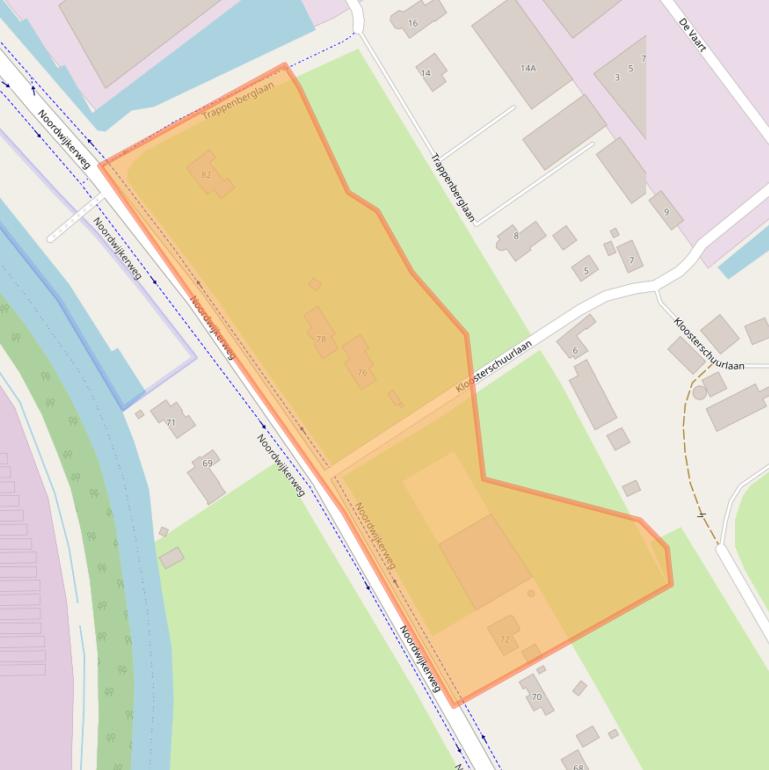 Kaart van postcodegebied 2231NN.