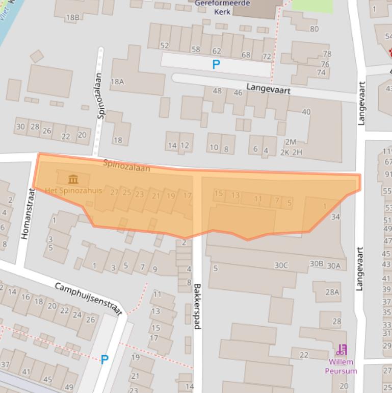 Kaart van postcodegebied 2231SG.