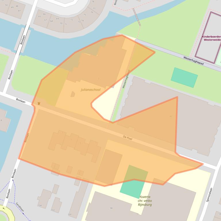 Kaart van postcodegebied 2231TK.