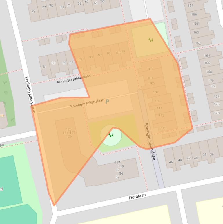 Kaart van postcodegebied 2231VC.