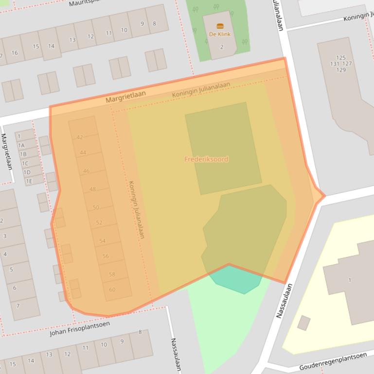 Kaart van postcodegebied 2231VE.