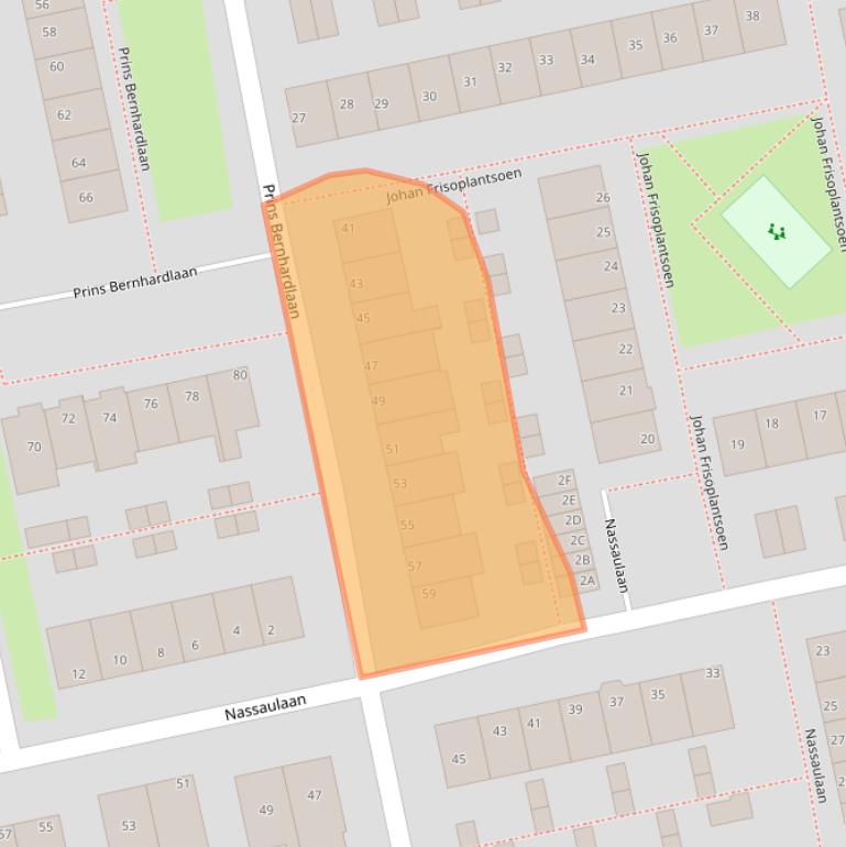 Kaart van postcodegebied 2231VL.
