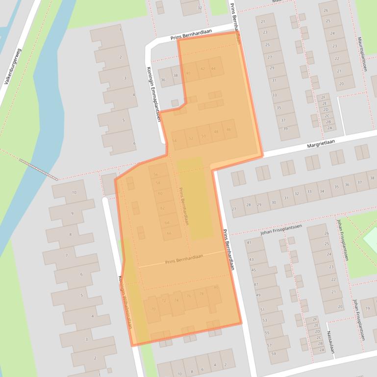 Kaart van postcodegebied 2231VN.