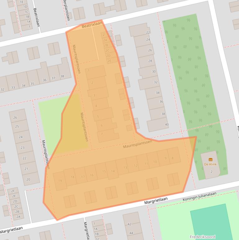 Kaart van postcodegebied 2231VP.