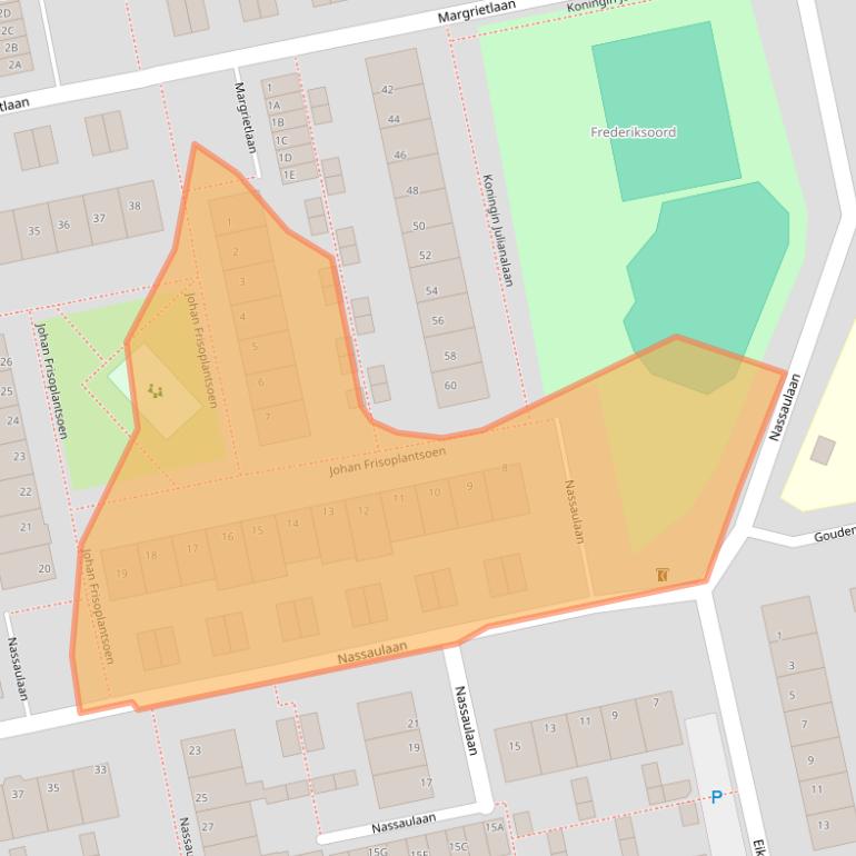 Kaart van postcodegebied 2231VS.