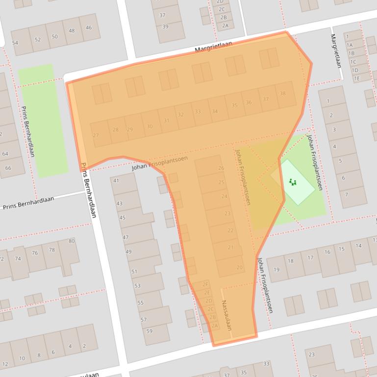 Kaart van postcodegebied 2231VT.