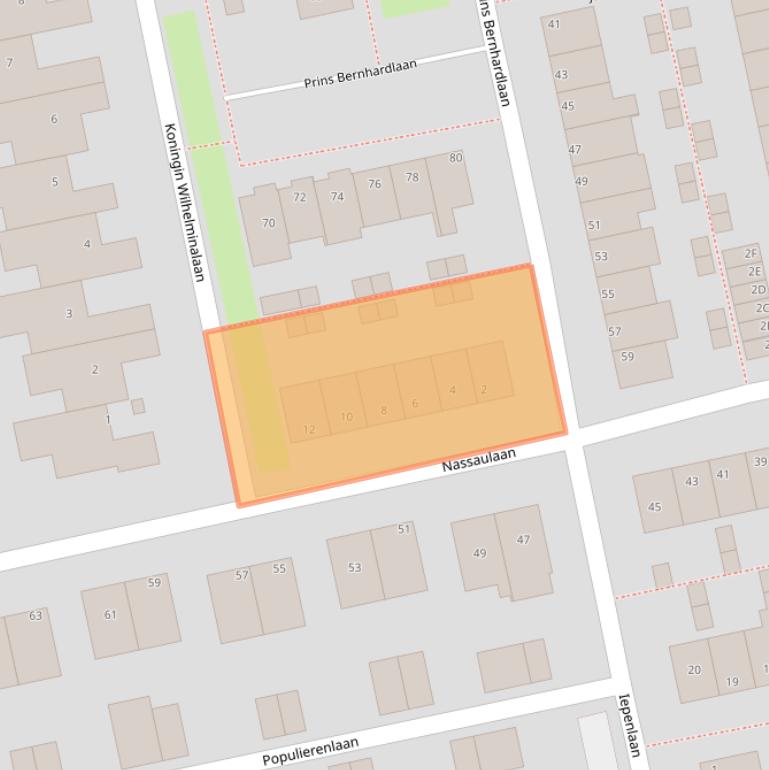 Kaart van postcodegebied 2231VZ.