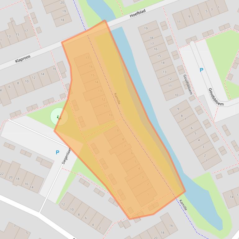 Kaart van postcodegebied 2231WT.