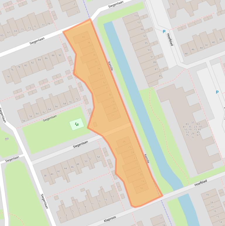 Kaart van postcodegebied 2231WV.
