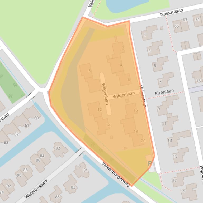 Kaart van postcodegebied 2231XB.