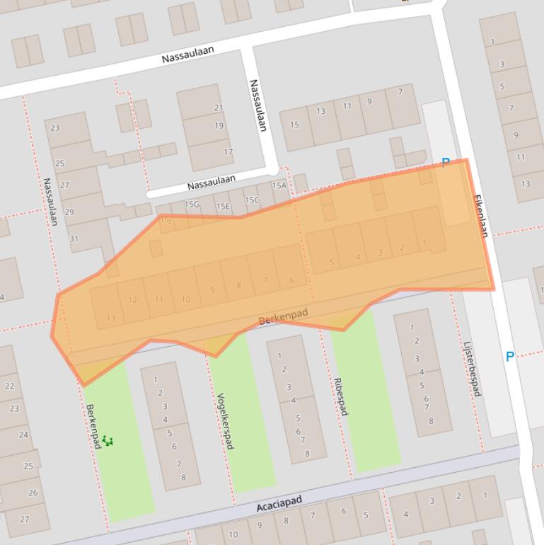Kaart van postcodegebied 2231XK.