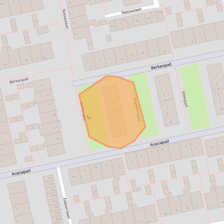 Kaart van postcodegebied 2231XM.
