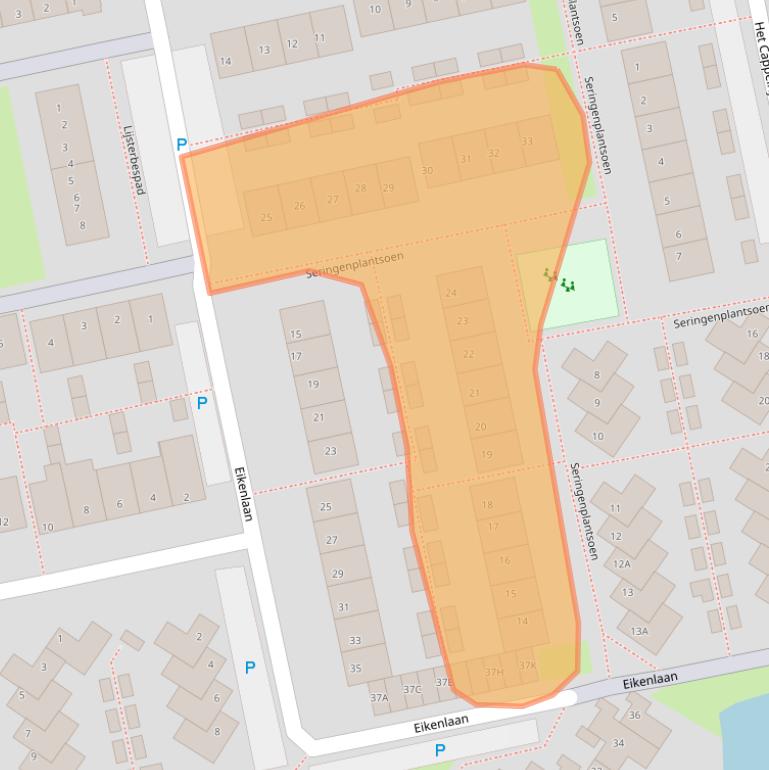 Kaart van postcodegebied 2231ZB.