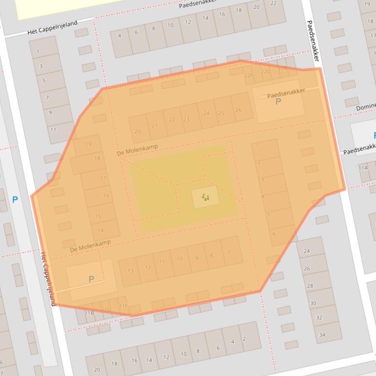 Kaart van postcodegebied 2231ZK.